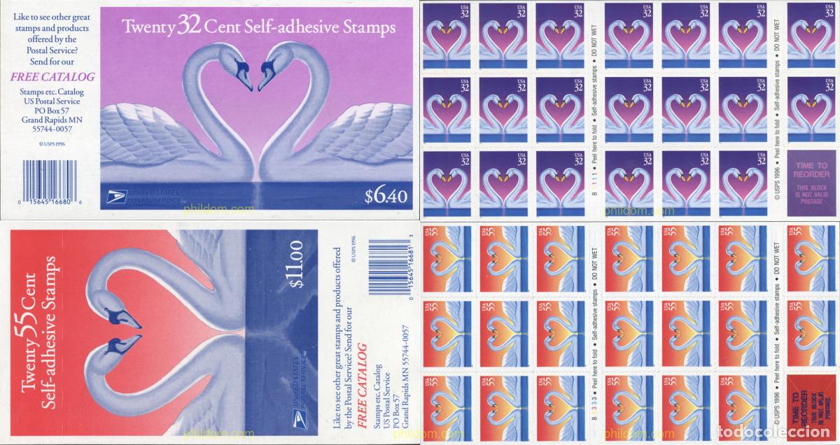 Sellos: 3408 MNH ESTADOS UNIDOS 1997 CISNES