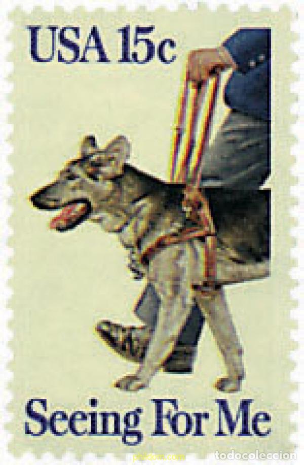 Sellos: 49301 MNH ESTADOS UNIDOS 1979 50 ANIVERSARIO DEL ADIESTRAMIENTO DE PERROS GUIA PARA CIEGOS