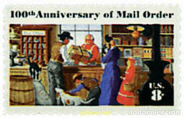 Sellos: 47414 MNH ESTADOS UNIDOS 1972 CENTENARIO DE LOS PEDIDOS POR CORRESPONDENCIA