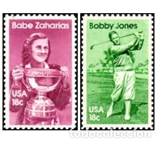 Sellos: ESTADOS UNIDOS, 1981 SW1682/83 &rdquo;Deporte: golfistas&rdquo;./ Nuevos, sin fijasellos, MNH.