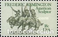 Sellos: ESTADOS UNIDOS, 1981 SW1684 &rdquo;Frederick Remington, escultor&rdquo;./ Nuevos, sin fijasellos, MNH.