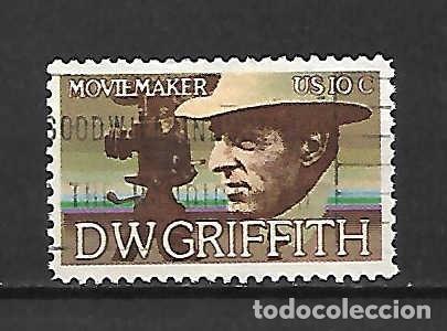 Sellos: D.W.GRIFFIT (1875/1948), director de cine, EE.UU. sello a&ntilde;o 1975