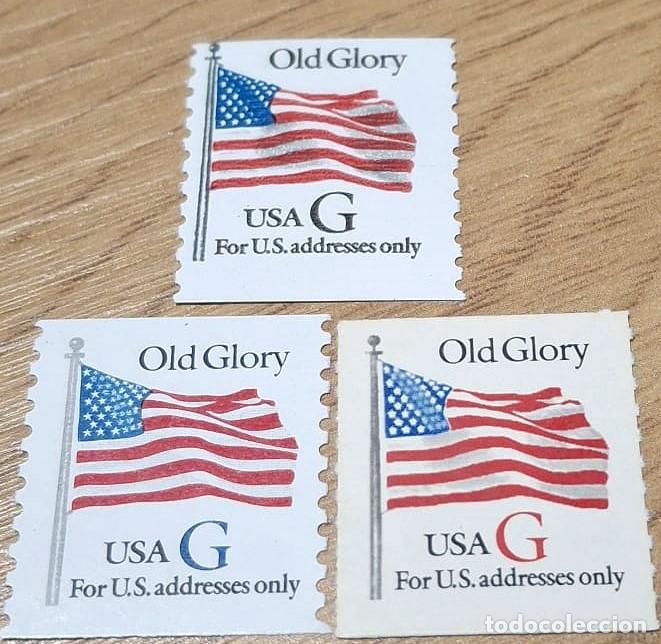 Sellos: ESTADOS UNIDOS, 1994 SW 2649abc &rdquo;Bandera G: 3 valores distintos&rdquo;./ Nuevos, sin fijasellos, MNH.