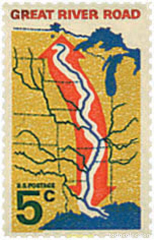 Sellos: 40677 MNH ESTADOS UNIDOS 1966 GREAT RIVER ROAD