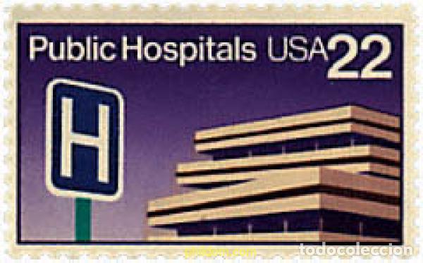 Sellos: 40726 MNH ESTADOS UNIDOS 1986 HOSPITALES PUBLICOS