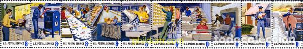 Sellos: 6628 MNH ESTADOS UNIDOS 1973 HOMENAJE A LOS TRABAJADORES DE CORREOS