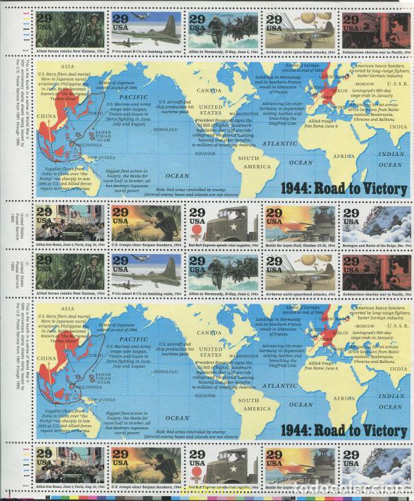 Sellos: 311201 MNH ESTADOS UNIDOS 1994 2 GUERRA MUNDIAL