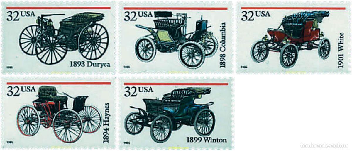 Sellos: 86903 MNH ESTADOS UNIDOS 1995 COCHES ANTIGUOS