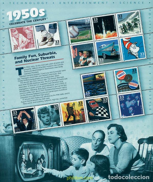Sellos: 65097 MNH ESTADOS UNIDOS 1999 IMAGENES DEL SIGLO XX (1950s)