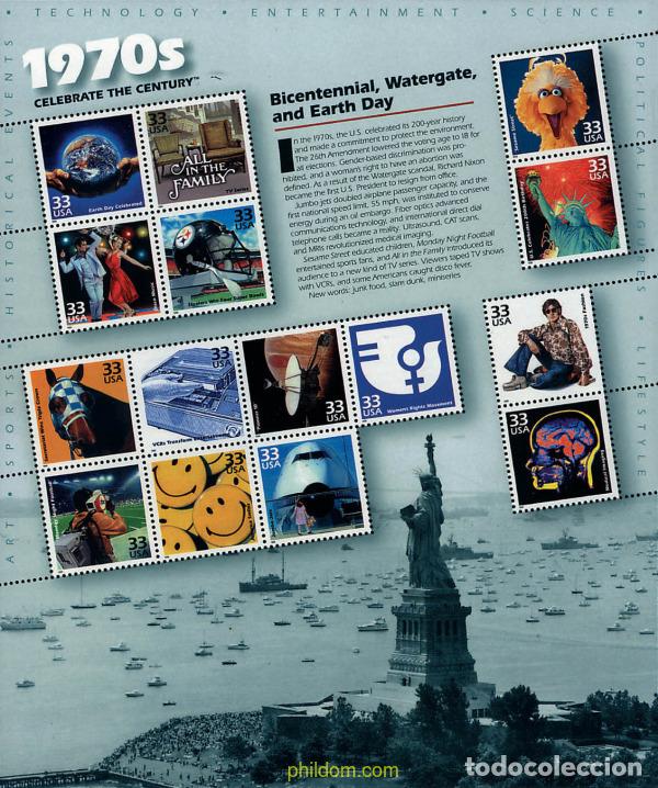 Sellos: 42475 MNH ESTADOS UNIDOS 1999 IMAGENES DEL SIGLO XX (1970s)