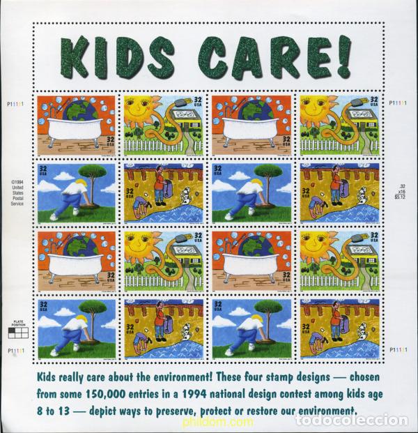 Sellos: 358393 MNH ESTADOS UNIDOS 1995 DIA DE LA TIERRA