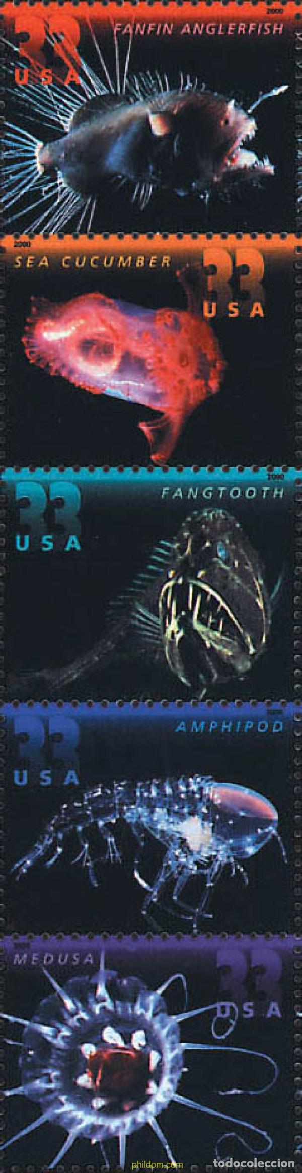 Timbres: 6164 MNH ESTADOS UNIDOS 2000 CRIATURAS DE LAS PROFUNDIDADES