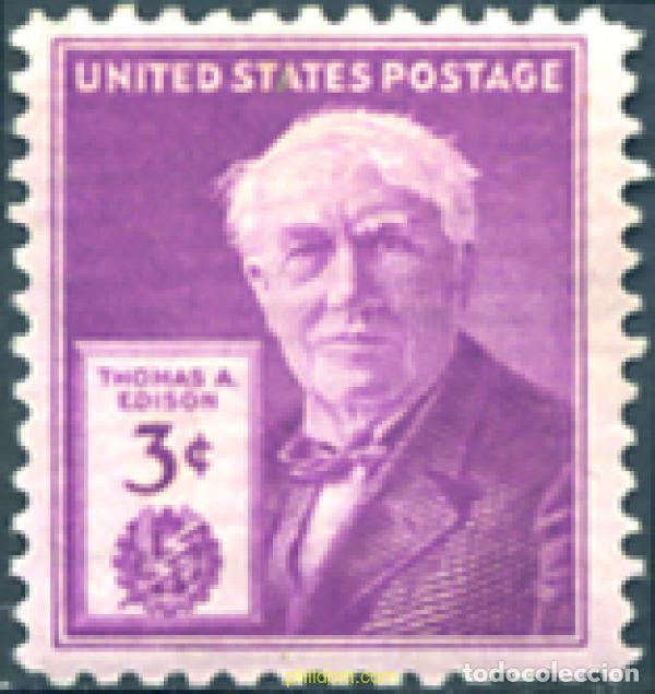 Briefmarken: 59490 MNH ESTADOS UNIDOS 1947 CENTENARIO DEL NACIMIENTO DE EDISON