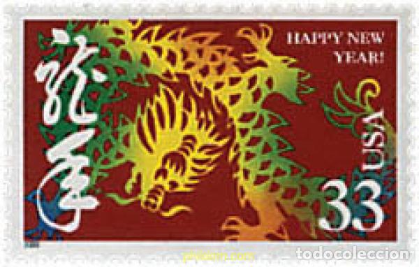 Sellos: 52719 MNH ESTADOS UNIDOS 2000 A&Ntilde;O LUNAR CHINO - A&Ntilde;O DEL DRAGON