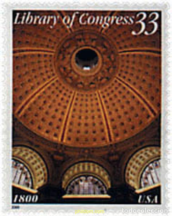 Sellos: 52728 MNH ESTADOS UNIDOS 2000 BICENTENARIO DE LA BIBLIOTECA DEL CONGRESO