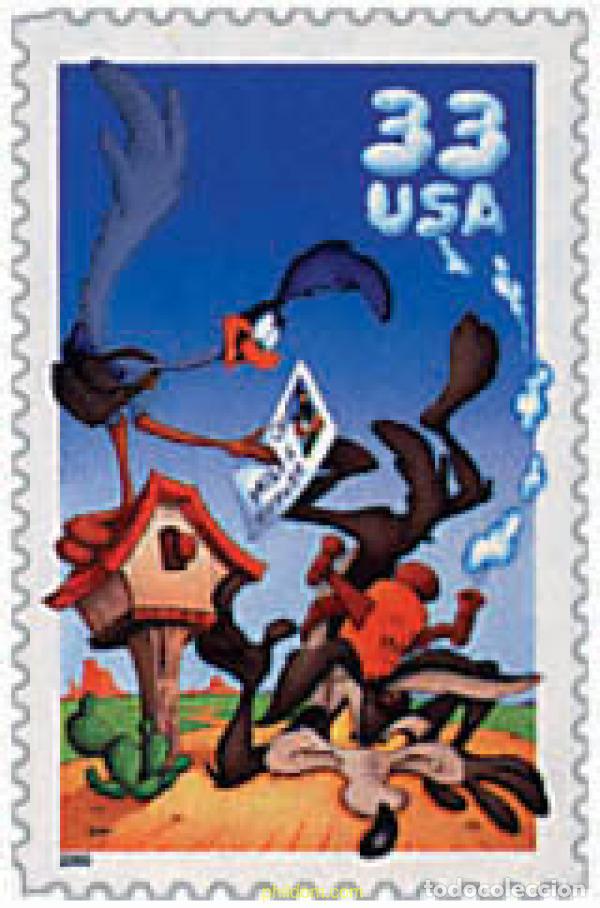 Sellos: 52729 MNH ESTADOS UNIDOS 2000 WILI E. COYOTE Y ROAD RUNNER