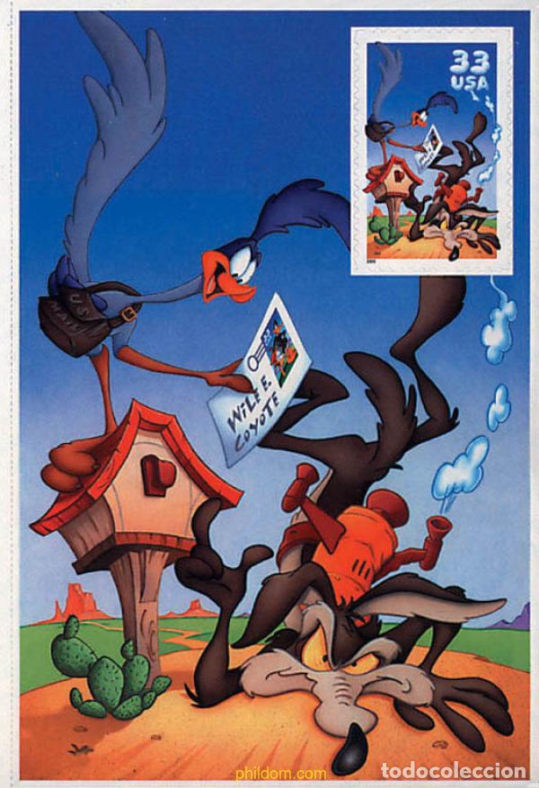 Sellos: 148622 MNH ESTADOS UNIDOS 2000 WILI E. COYOTE Y ROAD RUNNER