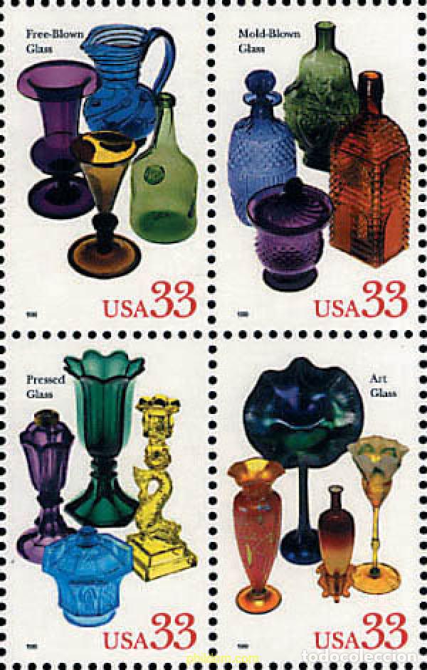 Sellos: 311336 MNH ESTADOS UNIDOS 1999 VIDRIERIA AMERICANA