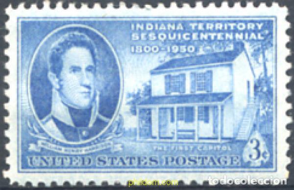 Sellos: 161528 MNH ESTADOS UNIDOS 1950 150 ANIVERSARIO DEL TERRITORIO DE INDIANA