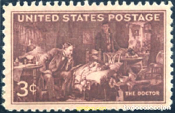 Sellos: 247838 MNH ESTADOS UNIDOS 1947 CENTENARIO DE LA ASOCIACION DE MEDICINA