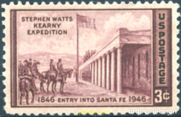 Sellos: 247926 MNH ESTADOS UNIDOS 1946 CENTENARIO DE LA ENTRADA DE LA EXPEDICION STEPHEN WATTS KEARNY A SAN