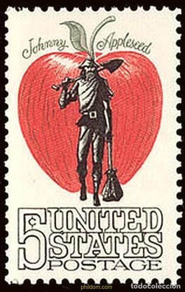 Sellos: 161845 MNH ESTADOS UNIDOS 1966 HOMENAJE S JOHNNY APPLESEED (1774-1845)
