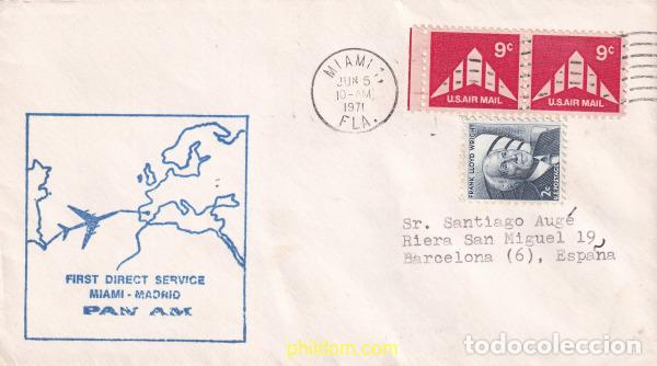 Sellos: 779512 USED ESTADOS UNIDOS 1971 SILUETA DE AVION