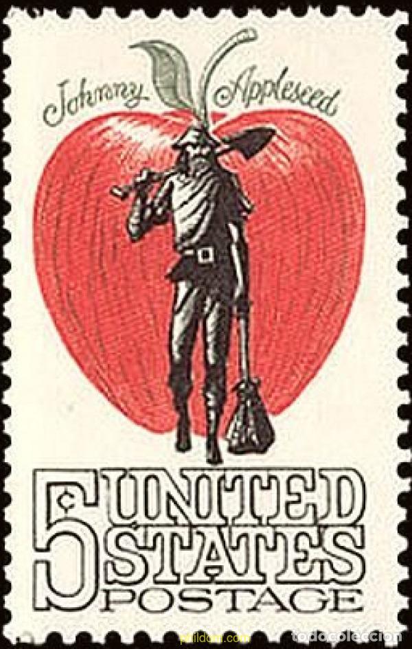Sellos: 161845 MNH ESTADOS UNIDOS 1966 HOMENAJE S JOHNNY APPLESEED (1774-1845)