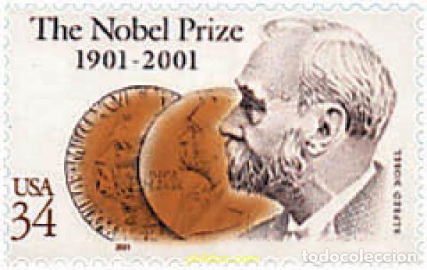 Sellos: 72150 MNH ESTADOS UNIDOS 2001 CENTENARIO DE LOS PREMIOS NOBEL