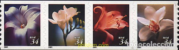 Sellos: 4834 MNH ESTADOS UNIDOS 2001 FLORES