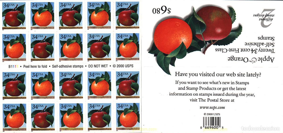 Sellos: 2326 MNH ESTADOS UNIDOS 2001 FRUTA