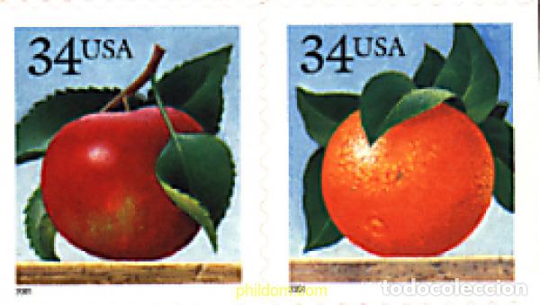 Sellos: 26026 MNH ESTADOS UNIDOS 2001 FRUTA