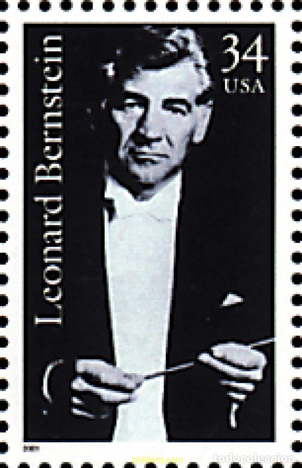 Sellos: 79864 MNH ESTADOS UNIDOS 2001 LEONARD BERNSTEIN