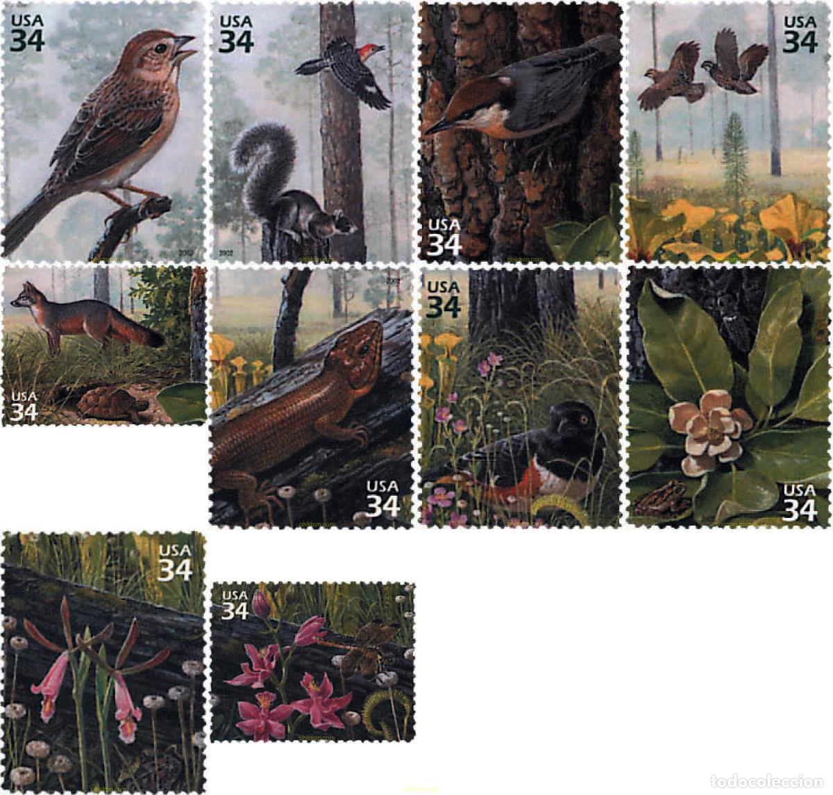 Sellos: 99158 MNH ESTADOS UNIDOS 2002 NATURALEZA DE AMERICA