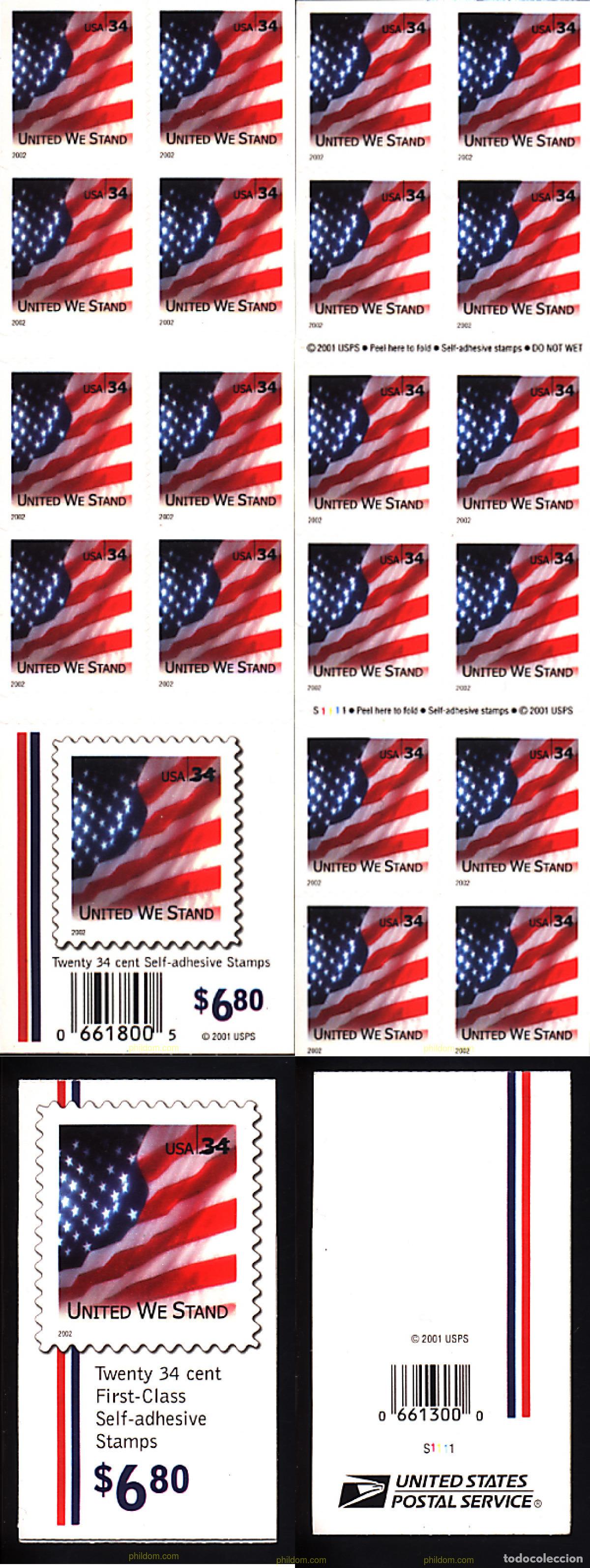 Sellos: 3722 MNH ESTADOS UNIDOS 2001 ESTAMOS UNIDOS