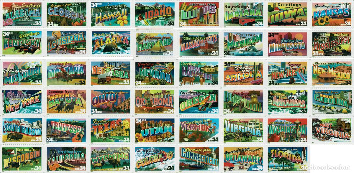 Briefmarken: 602284 MNH ESTADOS UNIDOS 2002 SALUDOS DESDE AMERICA