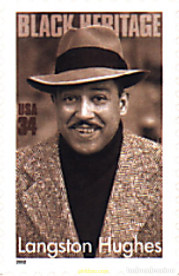 Sellos: 97931 MNH ESTADOS UNIDOS 2002 HOMENAJE AL ESCRITOR LANGSTON HUGHES