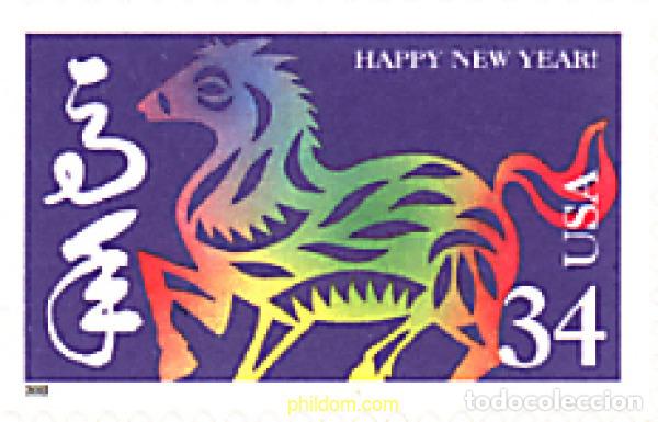 Sellos: 97932 MNH ESTADOS UNIDOS 2002 A&Ntilde;O LUNAR CHINO - A&Ntilde;O DEL CABALLO