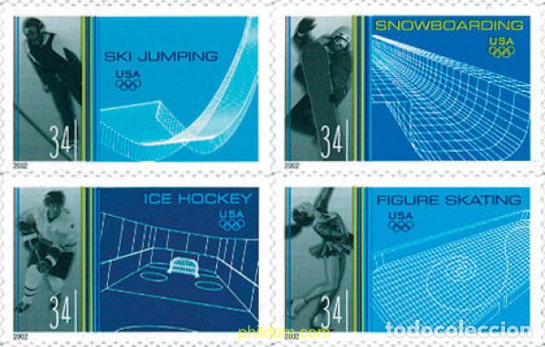 Sellos: 4517 MNH ESTADOS UNIDOS 2002 DEPORTES DE INVIERNO
