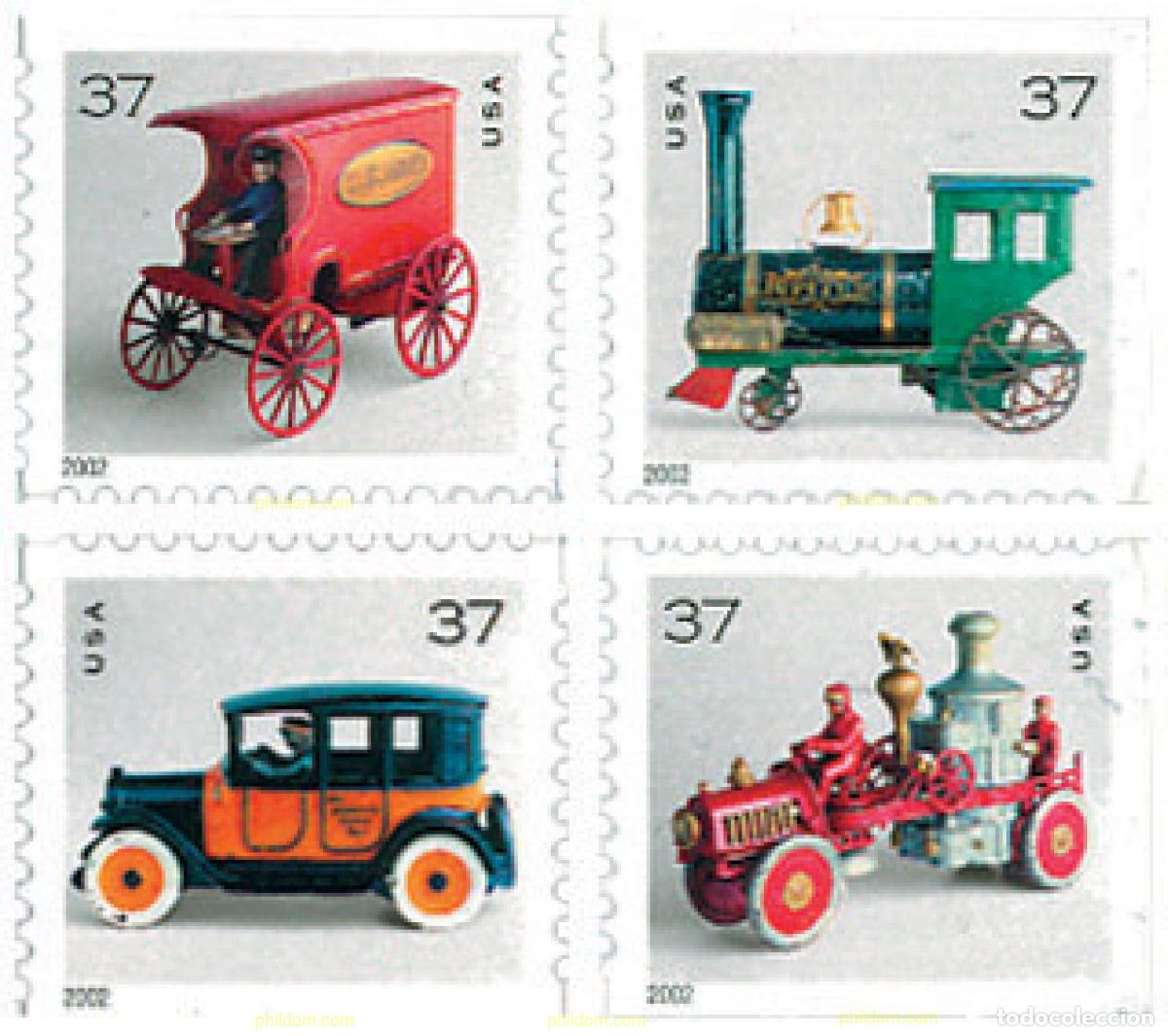 Sellos: 99466 MNH ESTADOS UNIDOS 2002 JUGUETES ANTIGUOS