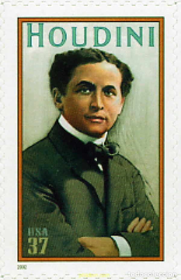 Sellos: 100491 MNH ESTADOS UNIDOS 2002 HOMENAJE A HARRY HOUDINI