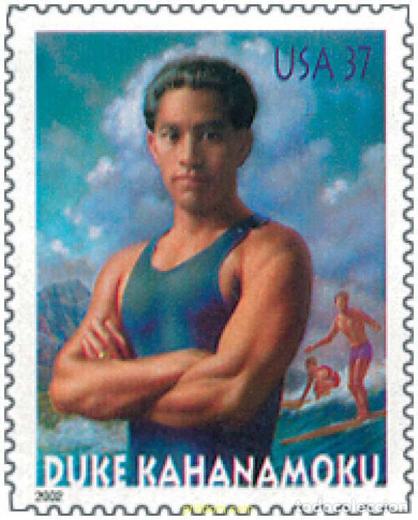 Sellos: 101580 MNH ESTADOS UNIDOS 2002 HOMENAJE A DUKE KAHANAMOKU
