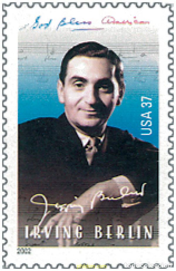 Sellos: 101587 MNH ESTADOS UNIDOS 2002 HOMENAJE A IRVING BERLIN