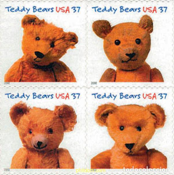 Sellos: 311362 MNH ESTADOS UNIDOS 2002 CENTENARIO DEL OSITO DE PELUCHE