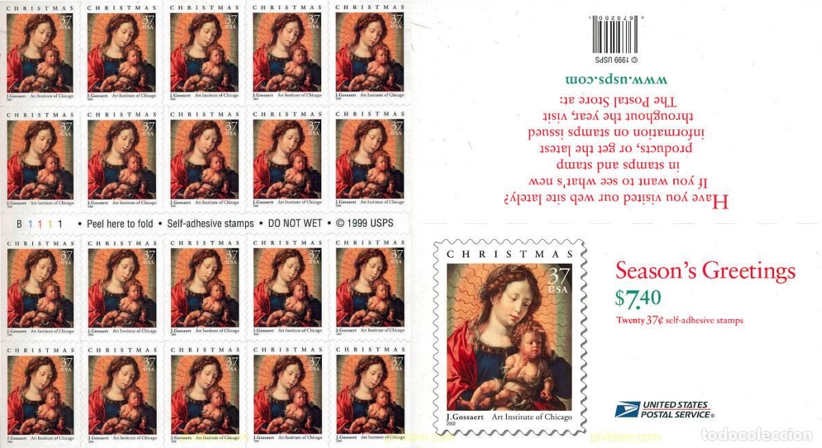 Sellos: 101945 MNH ESTADOS UNIDOS 2002 NAVIDAD