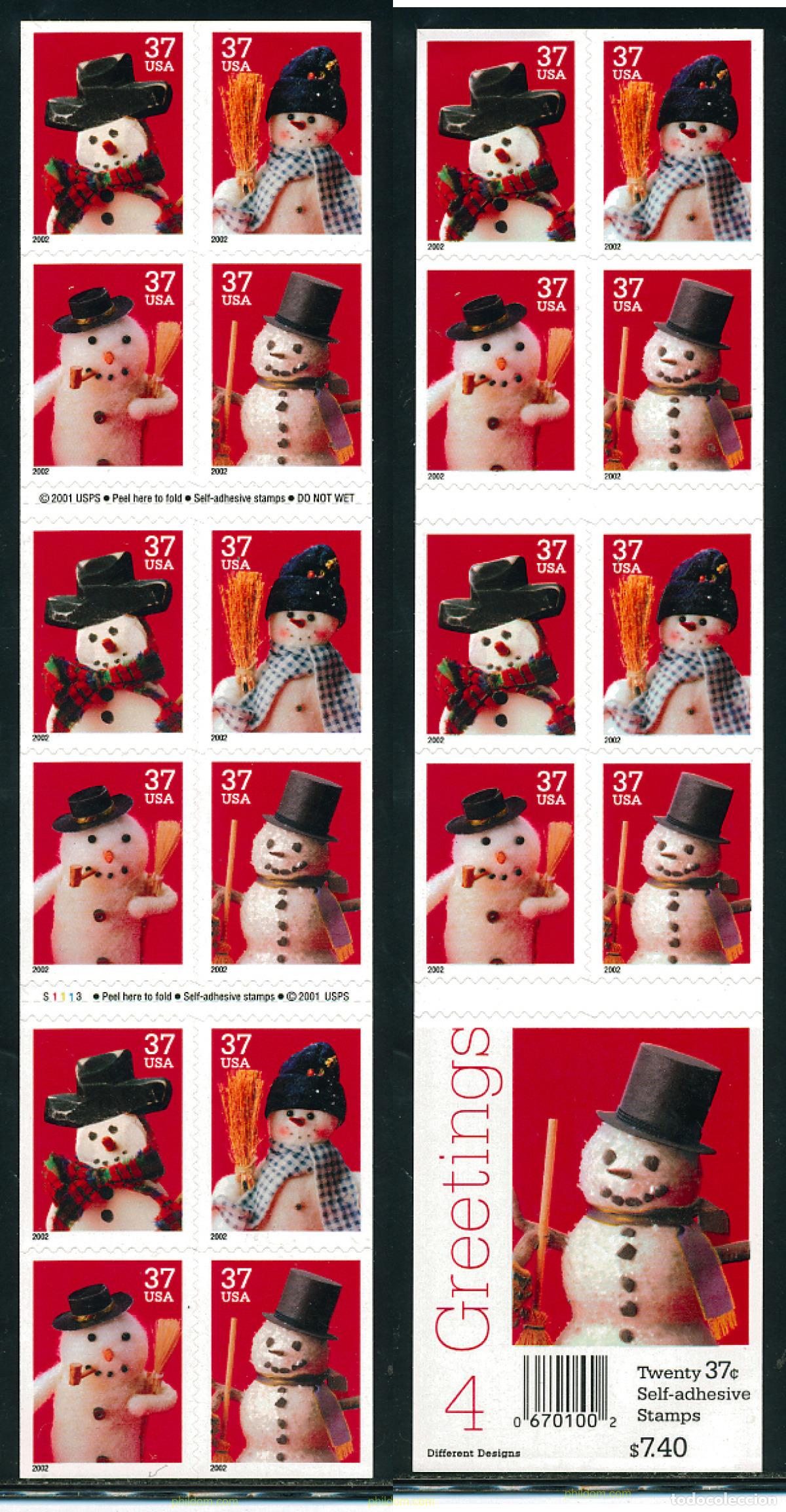 Sellos: 110758 MNH ESTADOS UNIDOS 2002 NAVIDAD