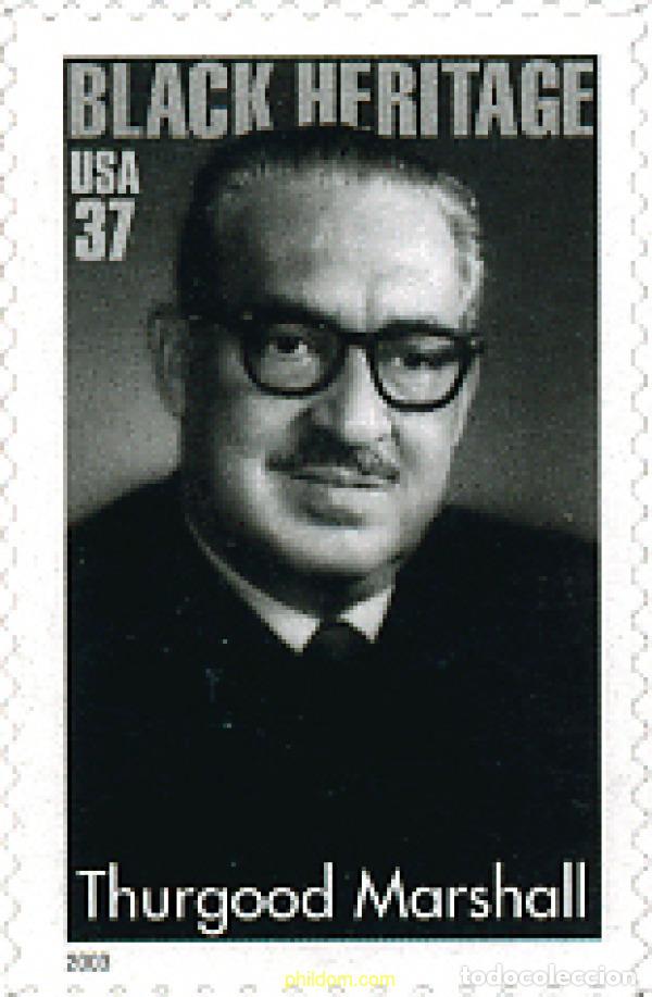Sellos: 114260 MNH ESTADOS UNIDOS 2003 10 ANIVERSARIO DE LA MUERTE DE THURGOOD MARSHALL