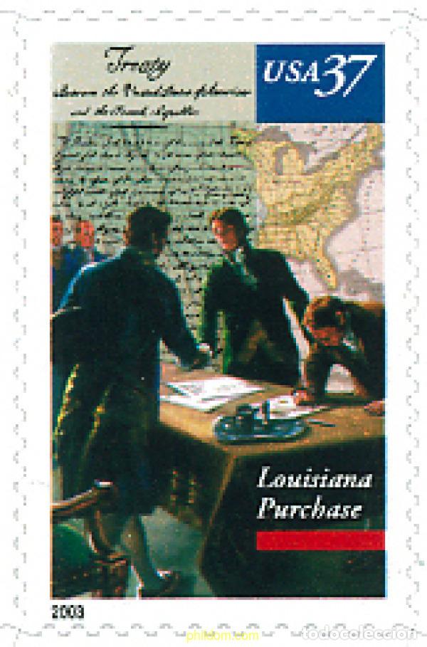 Sellos: 123403 MNH ESTADOS UNIDOS 2003 BICENTENARIO DEL TRATADO DE LOUISIANA