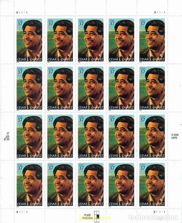 Sellos: 123402 MNH ESTADOS UNIDOS 2003 10 ANIVERSARIO DE LA MUERTE DE CESAR E. CHAVEZ