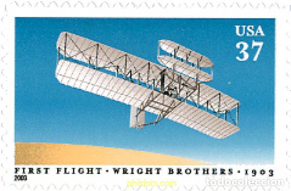Sellos: 123408 MNH ESTADOS UNIDOS 2003 CENTENARIO DEL PRIMER VUELO DE LOS HERMANOS WRIGHT